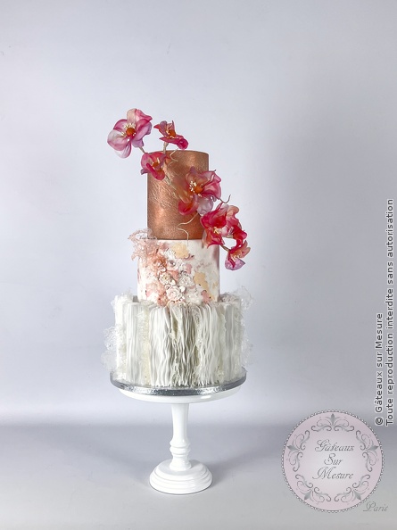 Cake Design - Wedding Cake - Gâteaux sur Mesure Paris - cake artist, cake design, cake design course, cake design training, cakeart, Ecole de Cake Design de Paris, formation, formation cake design, France, Paris, sugarflower, wedding cake